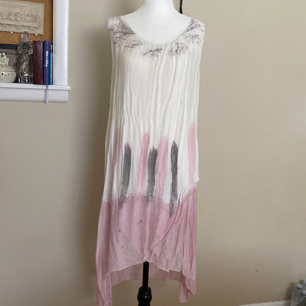 Silk blend summer dress